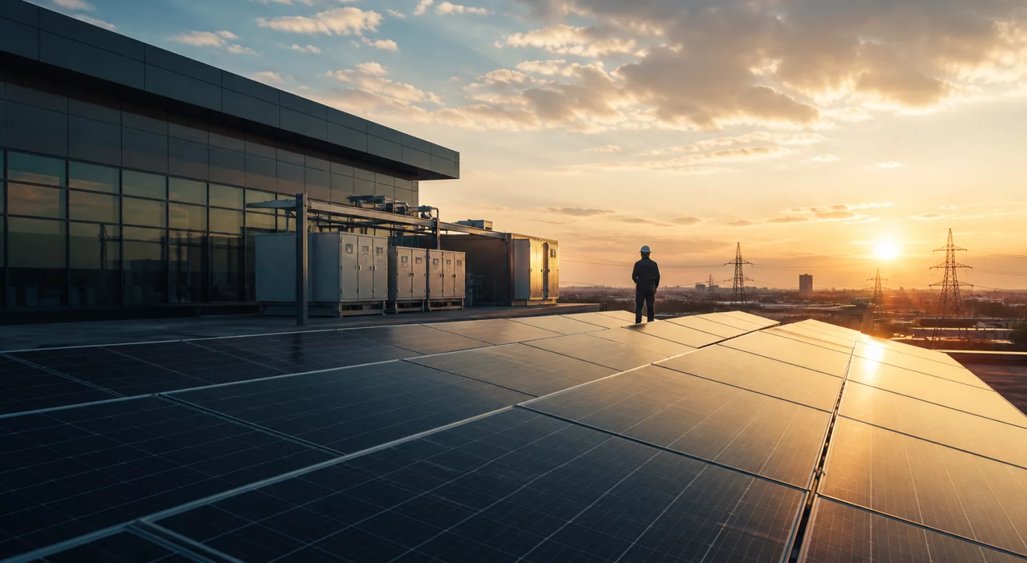 Güneş panelleri ve elektrik enerji altyapısı